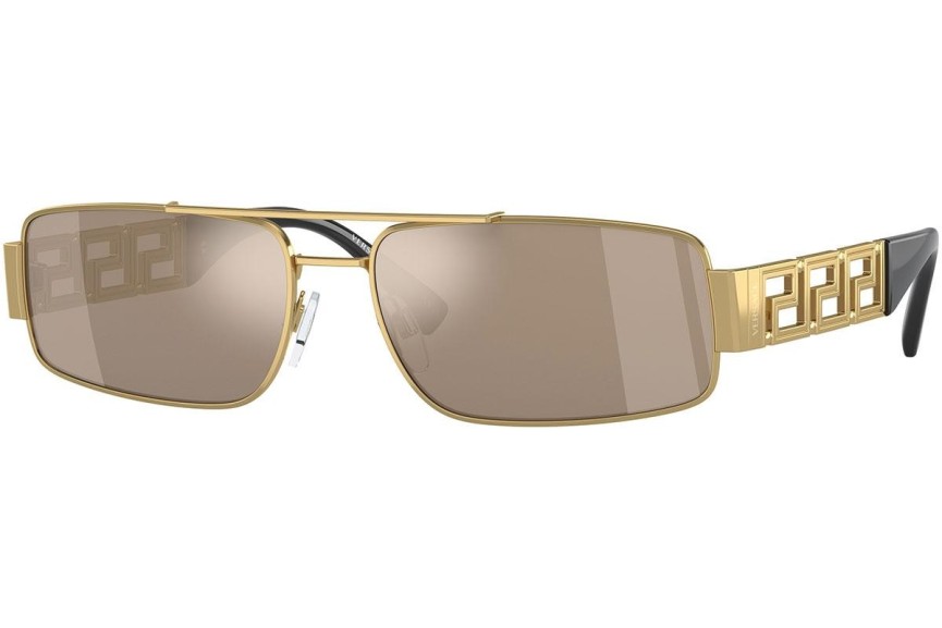 Okulary przeciwsłoneczne Versace VE2257 10025A Prostokątne Złote