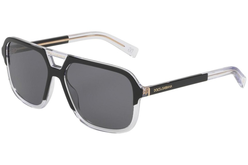 Слънчеви очила Dolce & Gabbana DG4354 501/81 Polarized Пилотни Черна