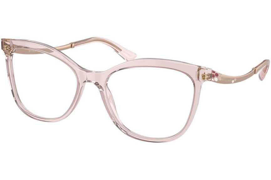 Okulary korekcyjne Bvlgari BV4218 5470 Kocie oczy Różowe
