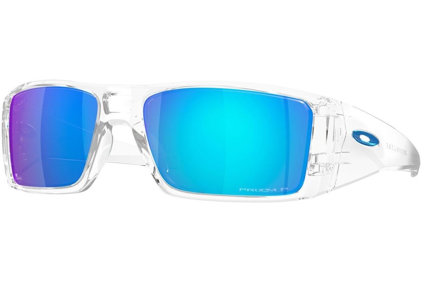 Okulary przeciwsłoneczne Oakley Heliostat OO9231-07 Polarized Prostokątne Przezroczyste