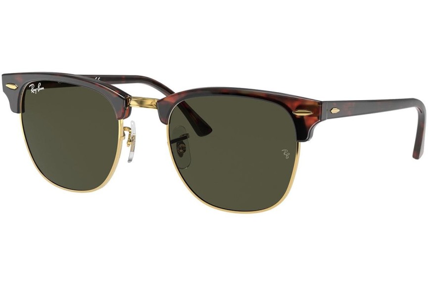 Aurinkolasit Ray-Ban Clubmaster Classic RB3016 W0366 Browline Ruskea