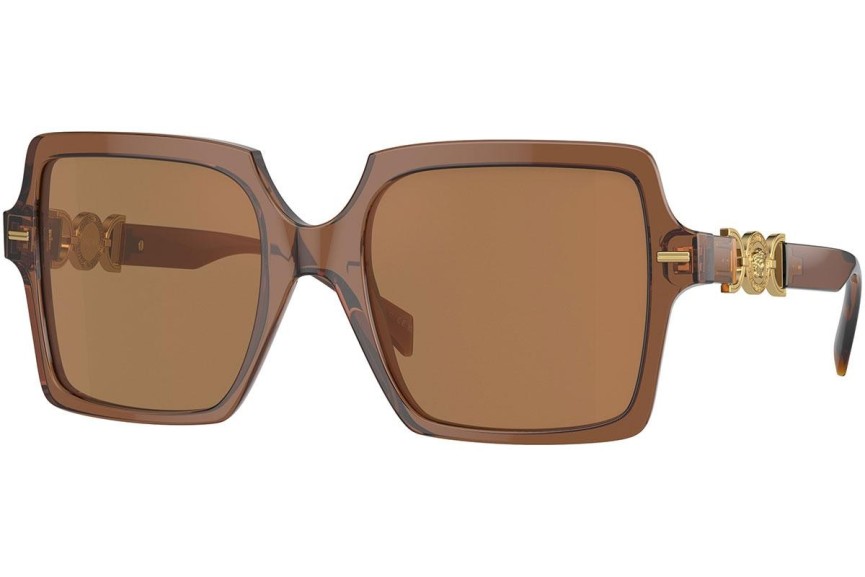 Okulary przeciwsłoneczne Versace VE4441 5028/O Oversize Brązowe