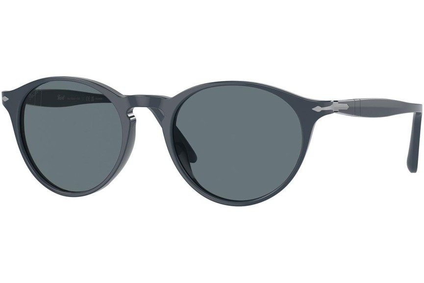 Okulary przeciwsłoneczne Persol PO3092SM 90693R Polarized Okrągłe Niebieskie