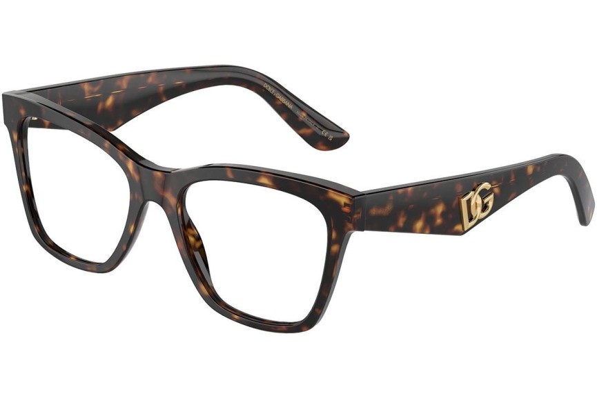 Okulary korekcyjne Dolce & Gabbana DG3374 502 Kwadratowe Havana