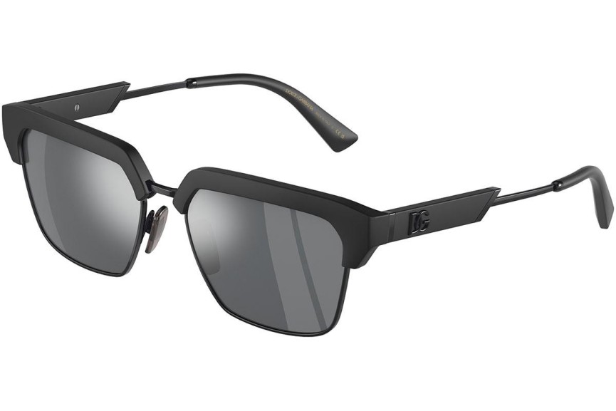 Okulary przeciwsłoneczne Dolce & Gabbana DG6185 25256G Prostokątne Czarne