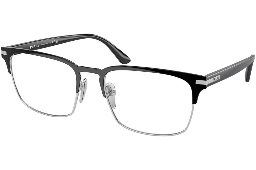 Okulary korekcyjne Prada PR58ZV 1AB1O1 Prostokątne Czarne