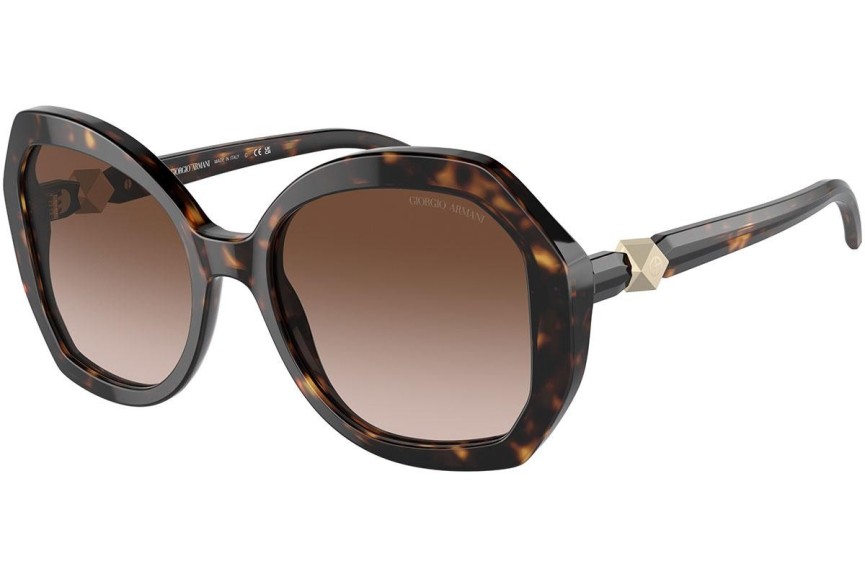 Okulary przeciwsłoneczne Giorgio Armani AR8180 502613 Oversize Havana