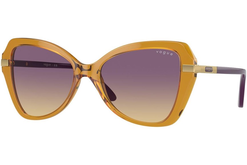Okulary przeciwsłoneczne Vogue Eyewear VO5479S 305470 Kocie oczy Brązowe