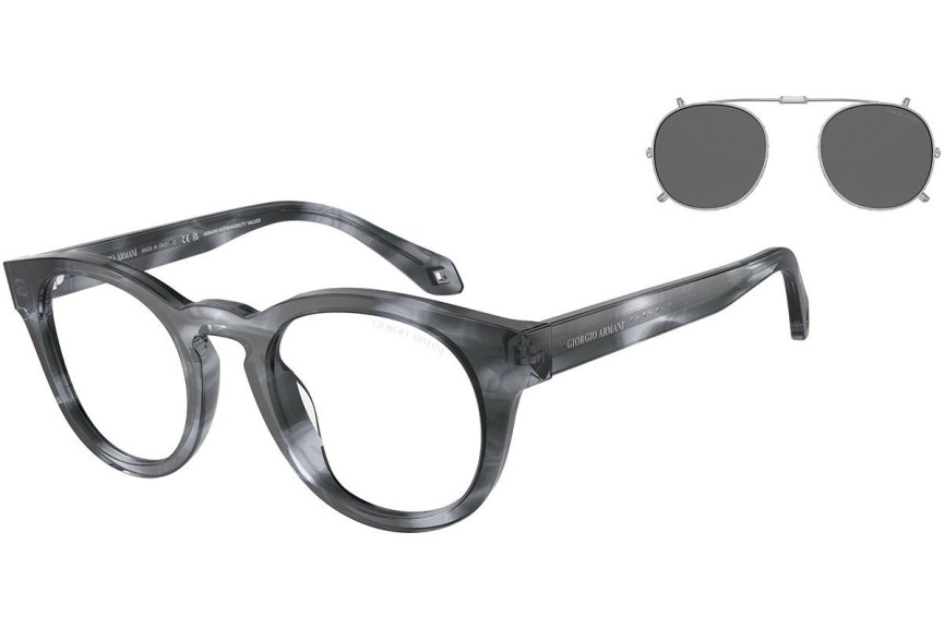 Okulary korekcyjne Giorgio Armani AR8190U 59861W Okrągłe Niebieskie
