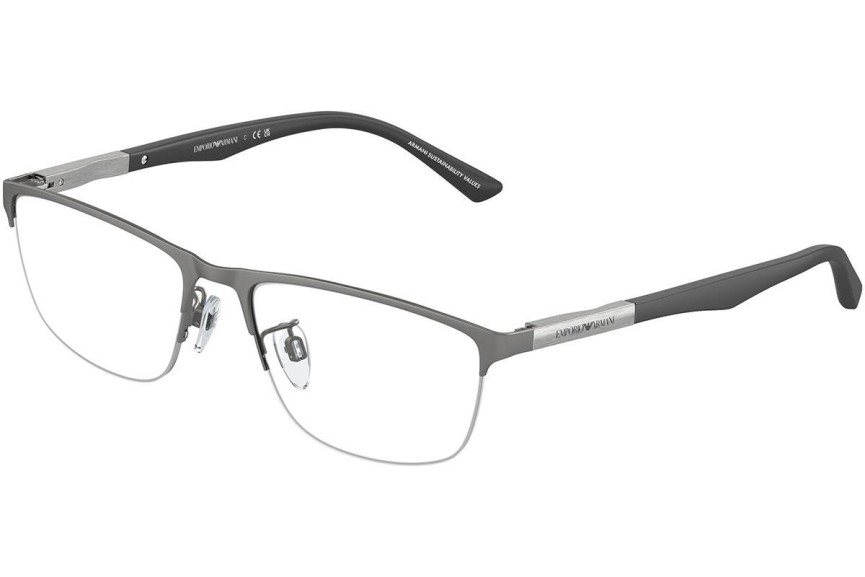 Okulary korekcyjne Emporio Armani EA1142 3003 Prostokątne Srebrne