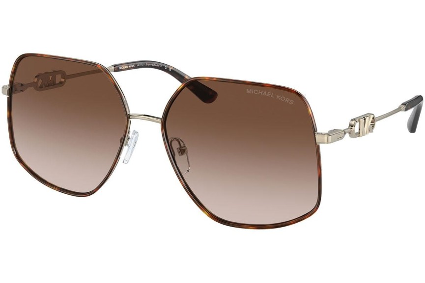 Okulary przeciwsłoneczne Michael Kors Empire Butterfly MK1127J 101413 Nieregularny Złote