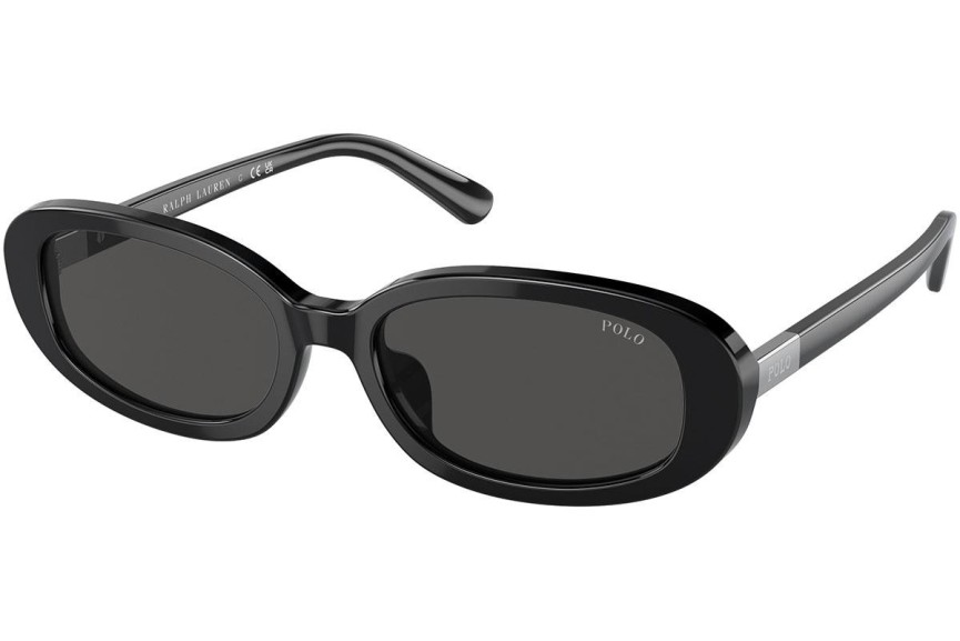 Okulary przeciwsłoneczne Polo Ralph Lauren PH4198U 500187 Owalne Czarne