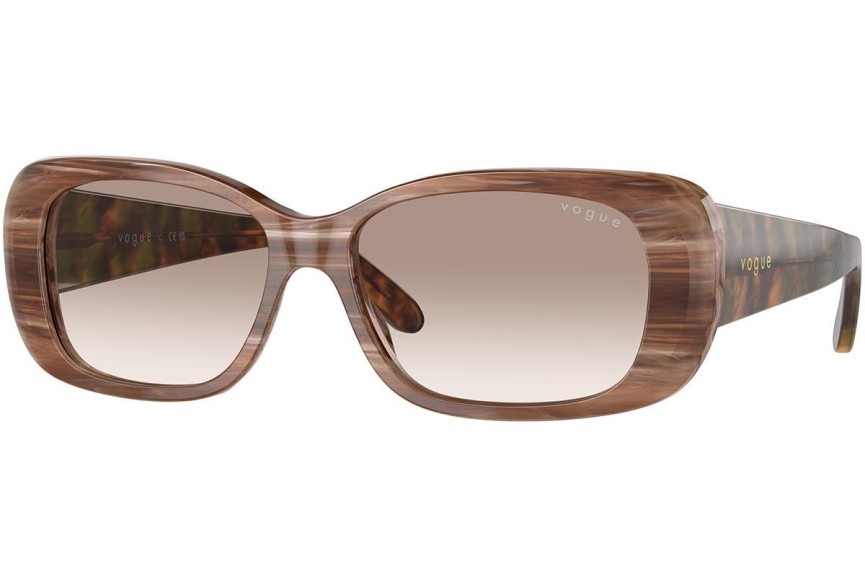Okulary przeciwsłoneczne Vogue Eyewear VO2606S 307113 Prostokątne Brązowe