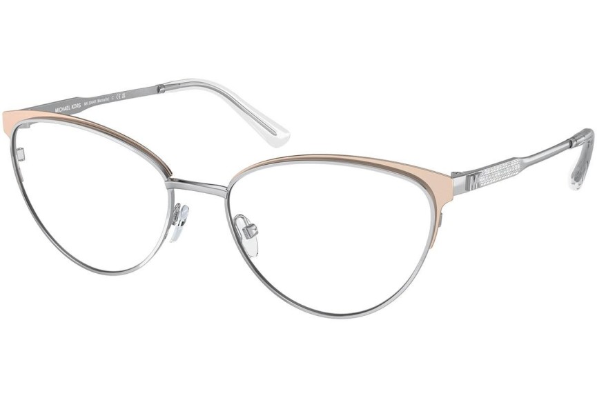 Okulary korekcyjne Michael Kors Marsaille MK3064B 1015 Kocie oczy Srebrne