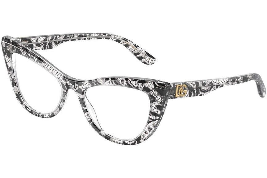 Okulary korekcyjne Dolce & Gabbana DG3354 3152 Kocie oczy Wielokolorowe