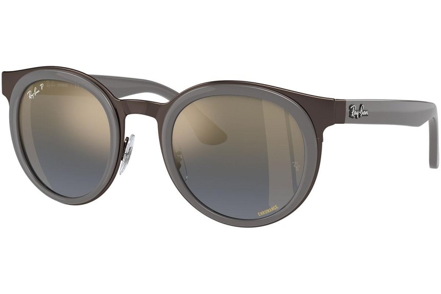 Okulary przeciwsłoneczne Ray-Ban Bonnie RB3710 9260J0 Polarized Okrągłe Zielone