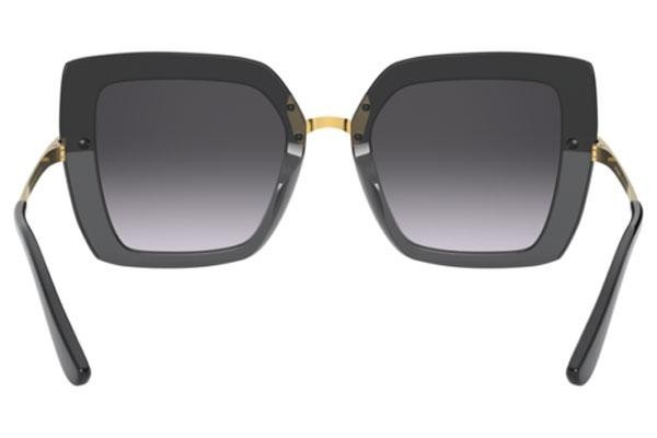 Okulary przeciwsłoneczne Dolce & Gabbana Icons Collection DG4373 32468G Kwadratowe Czarne