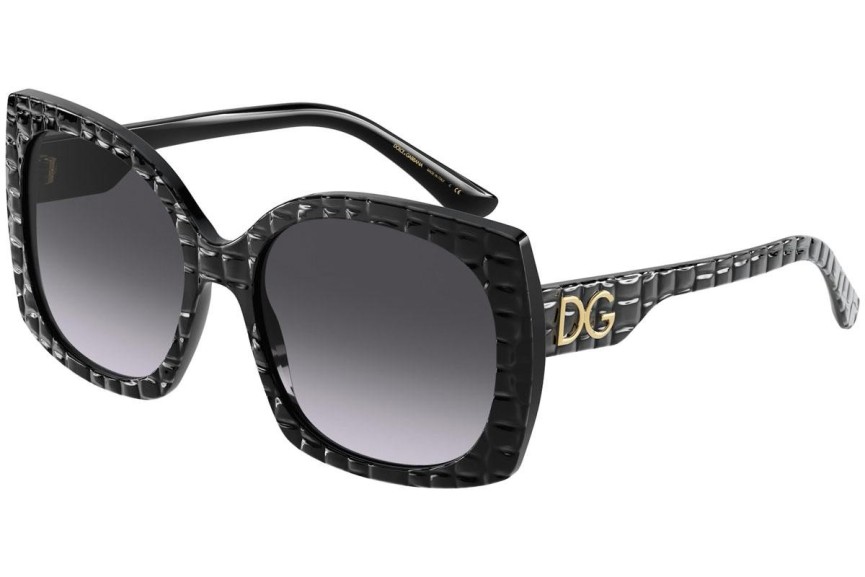 Okulary przeciwsłoneczne Dolce & Gabbana Timeless Collection DG4385 32888G Kwadratowe Czarne