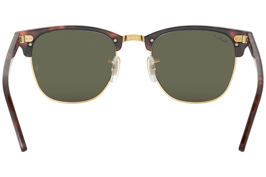 Okulary przeciwsłoneczne Ray-Ban Clubmaster Classic RB3016 990/58 Polarized Browline Havana