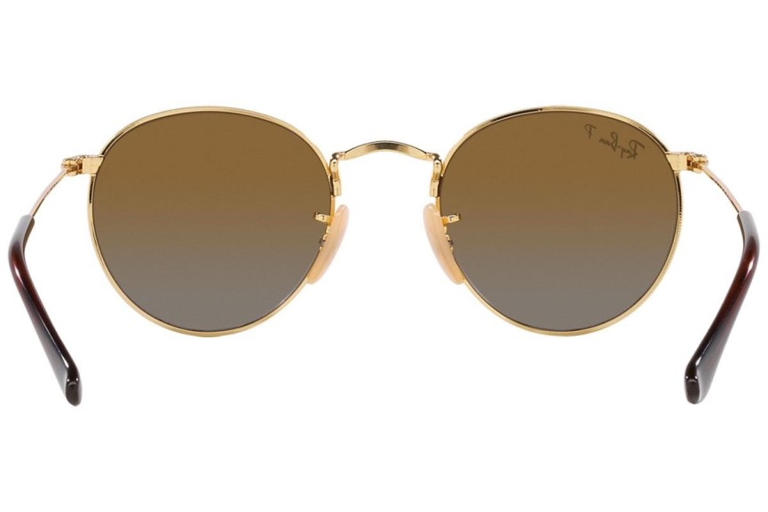 Okulary przeciwsłoneczne Ray-Ban Junior Round Junior RJ9547S 223/T5 Polarized Okrągłe Złote