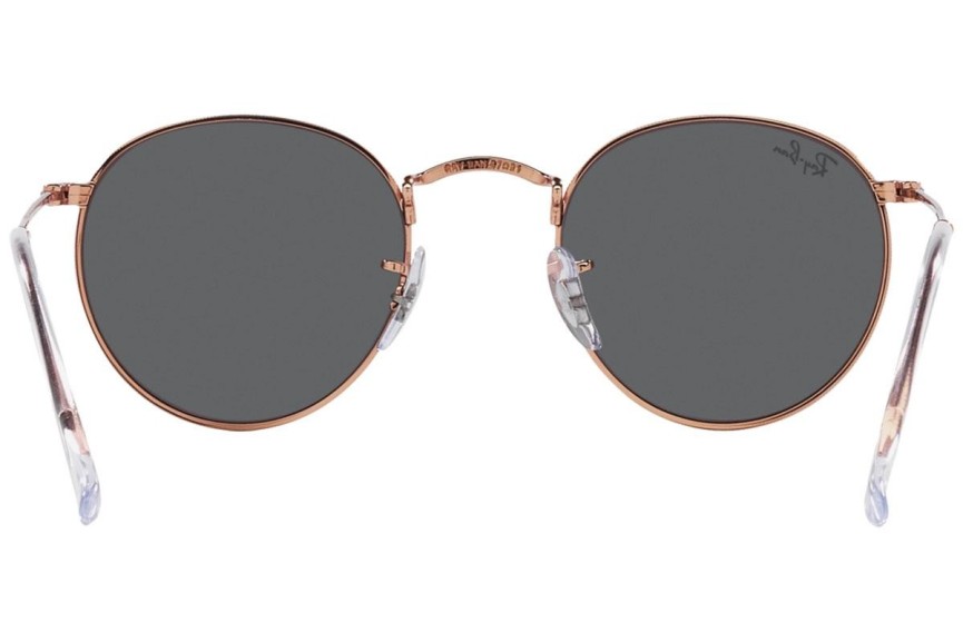 Okulary przeciwsłoneczne Ray-Ban Round Metal RB3447 9202B1 Okrągłe Brązowe