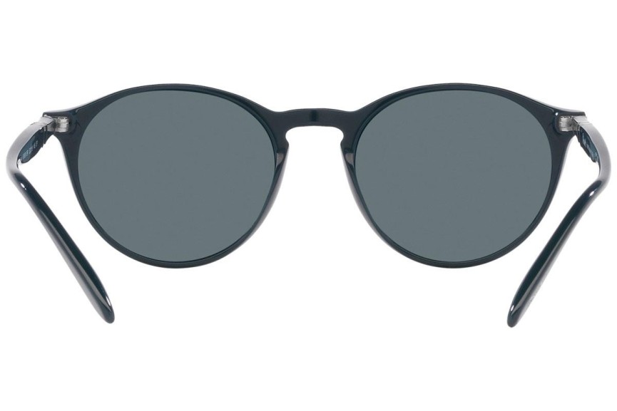 Okulary przeciwsłoneczne Persol PO3092SM 90693R Polarized Okrągłe Niebieskie