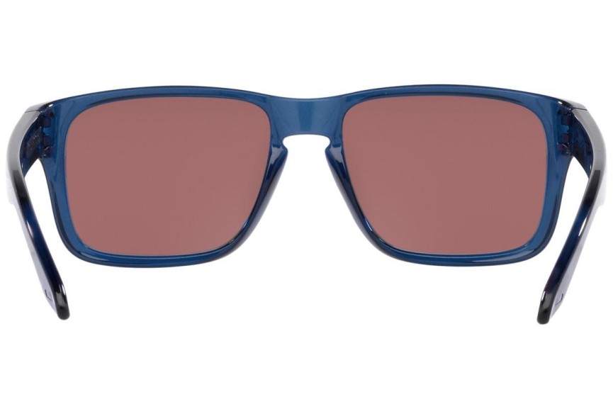 Okulary przeciwsłoneczne Oakley Holbrook XS OJ9007-22 Polarized Kwadratowe Niebieskie