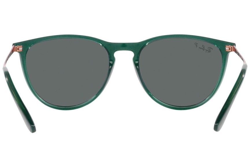 Okulary przeciwsłoneczne Ray-Ban Junior Junior Erika RJ9060S 713081 Polarized Kwadratowe Zielone