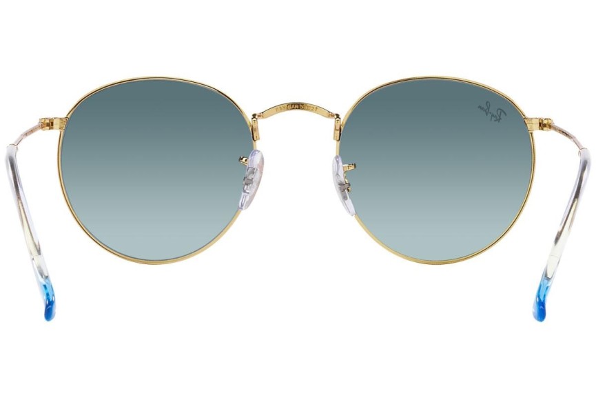 Okulary przeciwsłoneczne Ray-Ban Round Metal RB3447 001/3M Okrągłe Złote