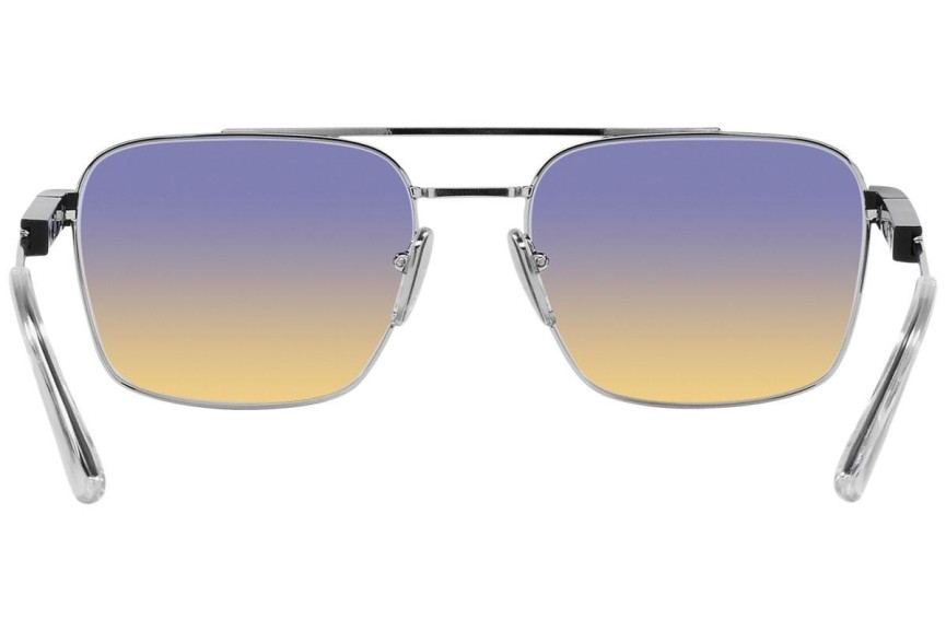 Okulary przeciwsłoneczne Prada PR67ZS 1BC06Z Prostokątne Srebrne