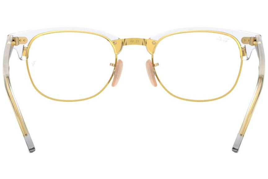 Okulary korekcyjne Ray-Ban Clubmaster RX5154 5762 Browline Przezroczyste