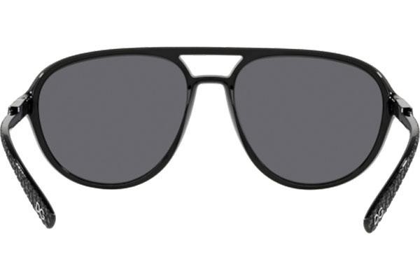 Okulary przeciwsłoneczne Dolce & Gabbana DG6150 252581 Polarized Pilotki (Aviator) Czarne