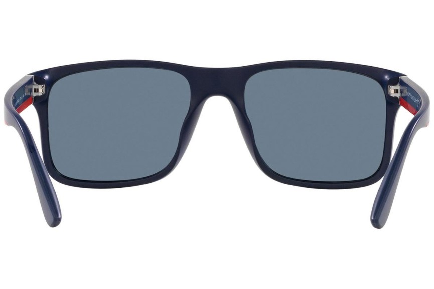 Okulary przeciwsłoneczne Polo Ralph Lauren PH4195U 59042V Polarized Kwadratowe Czarne
