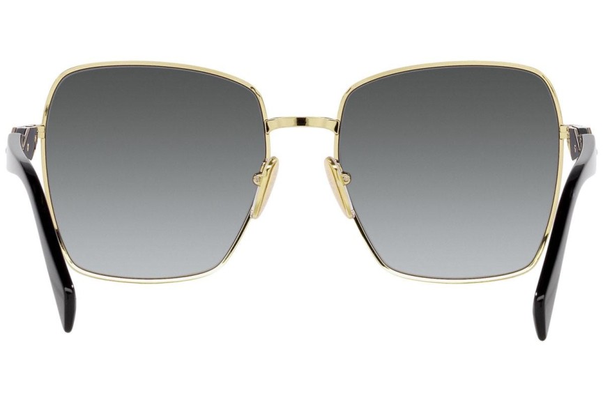 Okulary przeciwsłoneczne Prada PR64ZS ZVN5W1 Polarized Kwadratowe Złote
