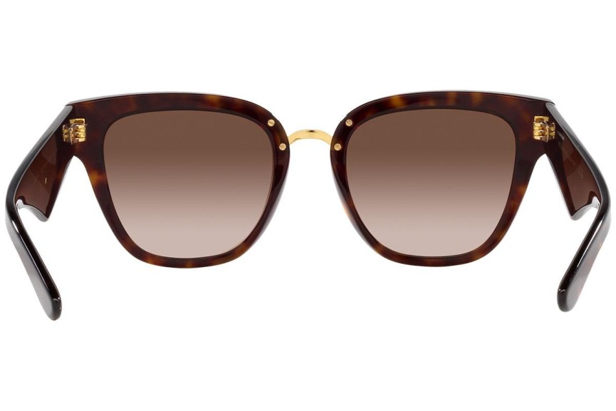 Okulary przeciwsłoneczne Dolce & Gabbana DG4437 502/13 Kocie oczy Havana