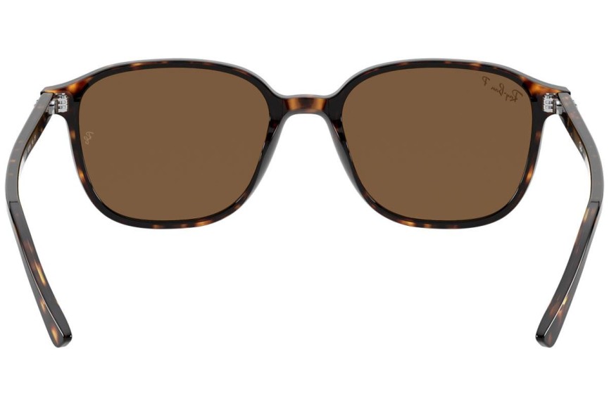 Zonnebril Ray-Ban Leonard RB2193 902/57 Polarized Vierkant Havana