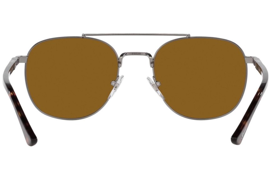 Okulary przeciwsłoneczne Persol PO1006S 513/33 Pilotki (Aviator) Srebrne