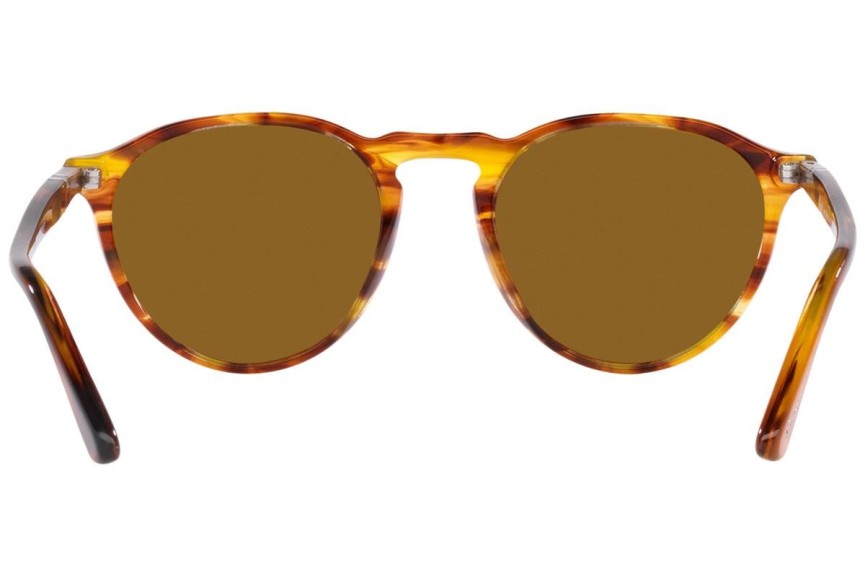 Okulary przeciwsłoneczne Persol PO3286S 115733 Okrągłe Havana