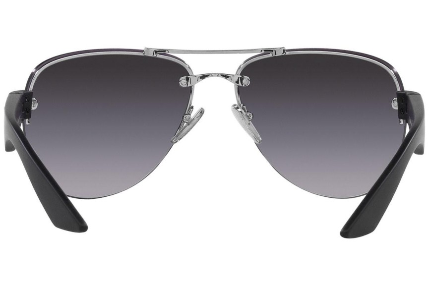 Okulary przeciwsłoneczne Prada Linea Rossa PS55YS 1BC09U Pilotki (Aviator) Srebrne