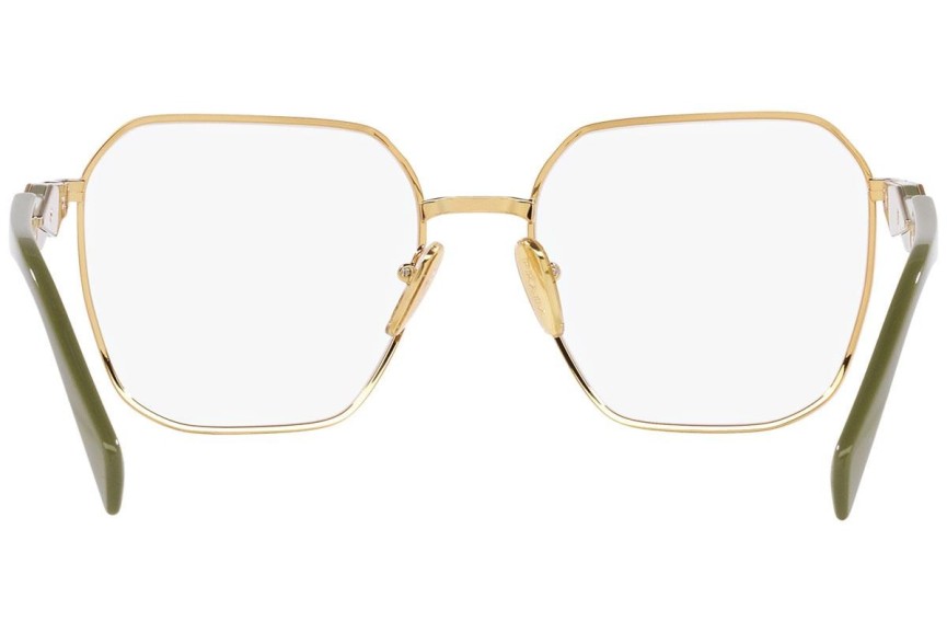 Okulary korekcyjne Prada PR56ZV 5AK1O1 Kwadratowe Złote