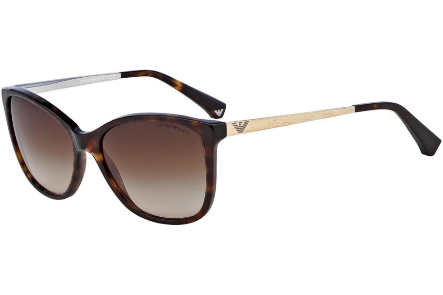 Okulary przeciwsłoneczne Emporio Armani EA4025 502613 Kocie oczy Havana