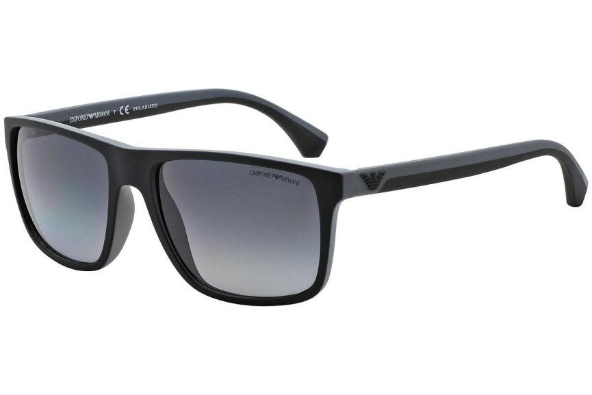 Solbriller Emporio Armani EA4033 5229T3 Polarized Firkantet Sort