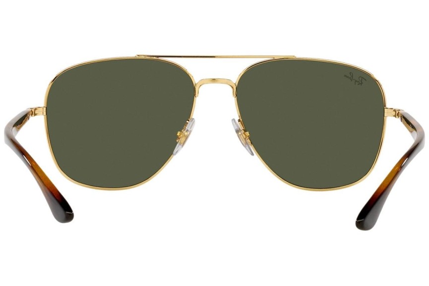 Okulary przeciwsłoneczne Ray-Ban RB3683 001/31 Pilotki (Aviator) Złote