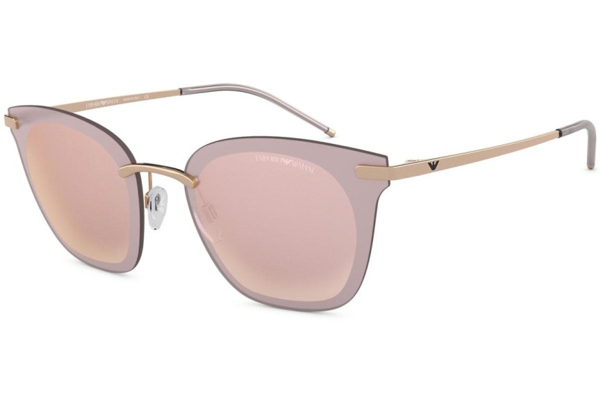 Okulary przeciwsłoneczne Emporio Armani EA2075 31671N Kwadratowe Złote