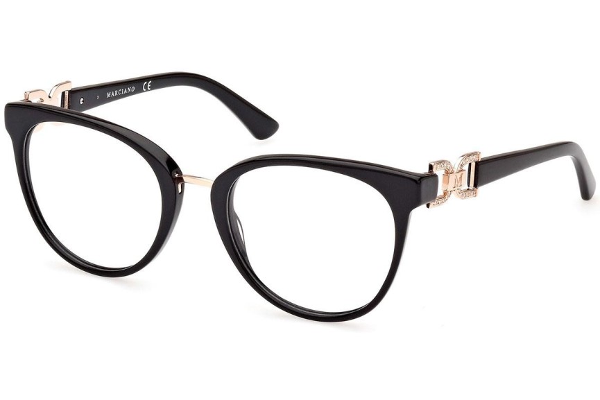 Okulary korekcyjne Marciano GM0392 001 Okrągłe Czarne