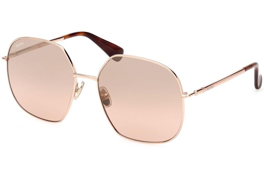 Okulary przeciwsłoneczne Max Mara MM0061 33G Okrągłe Złote