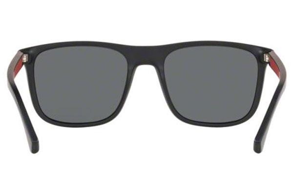 Okulary przeciwsłoneczne Emporio Armani EA4129 50016G Kwadratowe Czarne