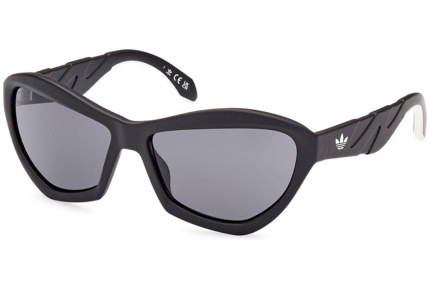 Okulary przeciwsłoneczne Adidas Originals OR0095 02A Kocie oczy Czarne