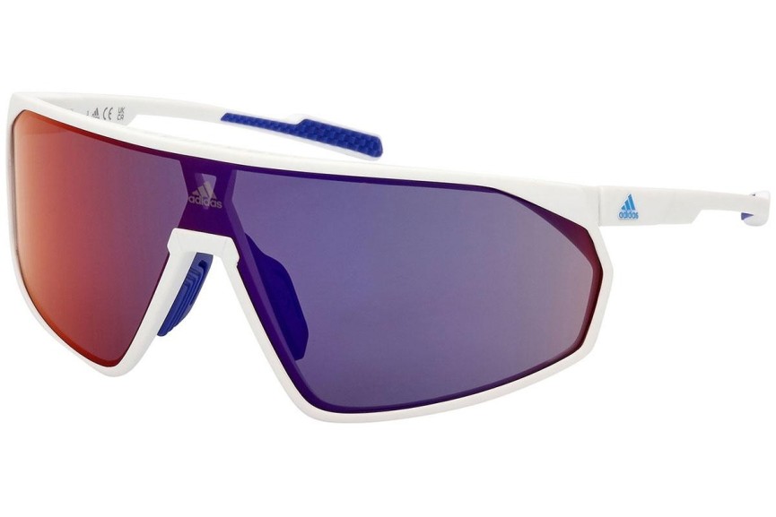 Okulary przeciwsłoneczne Adidas Sport SP0074 21Z Pojedyncze | Shield Białe
