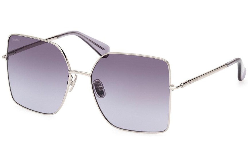 Okulary przeciwsłoneczne Max Mara MM0062-H 16W Oversize Srebrne
